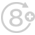 8-direction Contour Detect heads icon